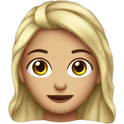 Girl head towel  emoji
