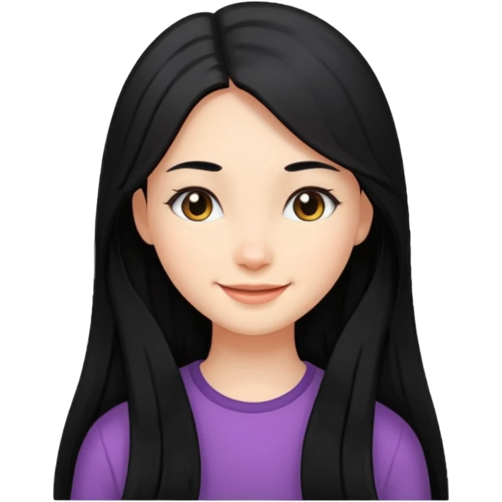 دختر مو بلند سیاه emoji