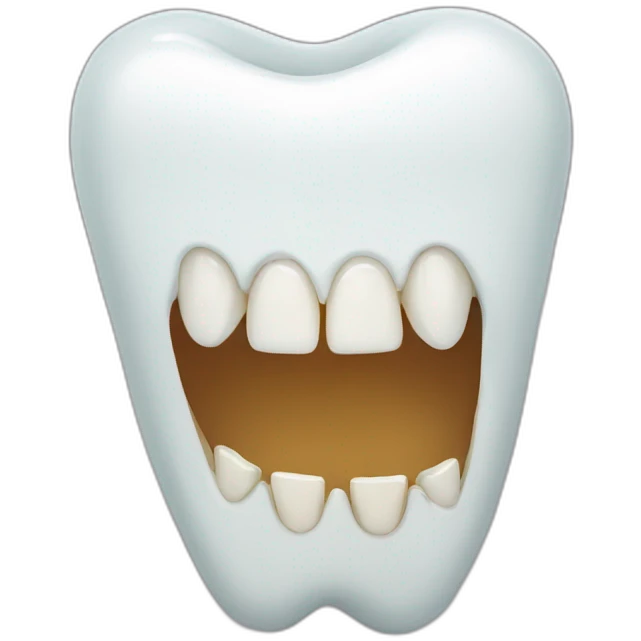 Tooth emoji