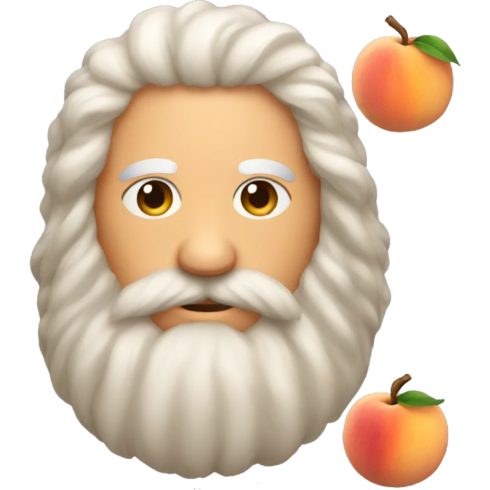 Hairy peach emoji emoji
