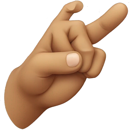 A bear with finger emoji