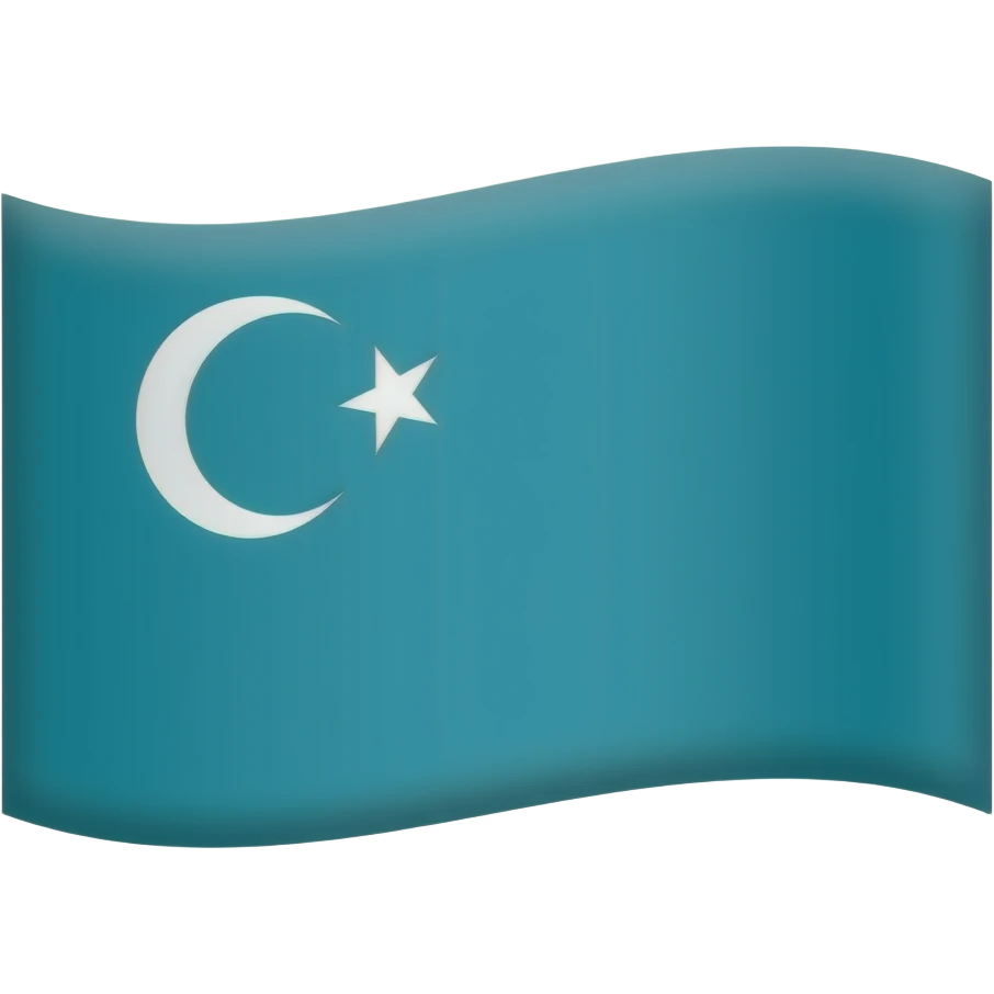 Turkestan blue flag emoji