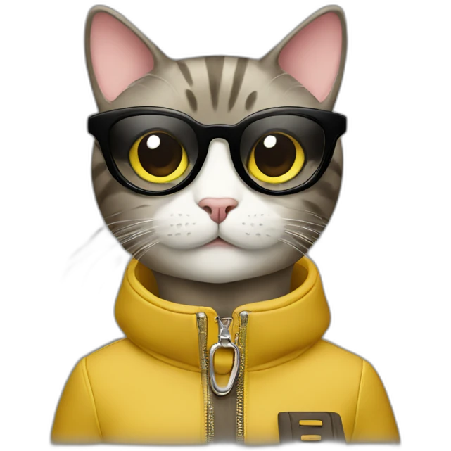 Fendi fashionable cat emoji