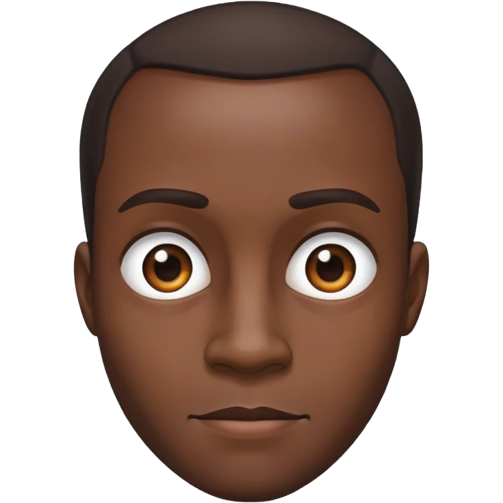 Black man with big forehead  emoji