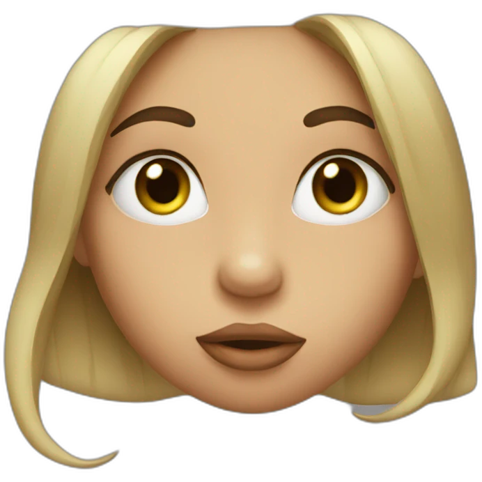 A girl kissing  emoji