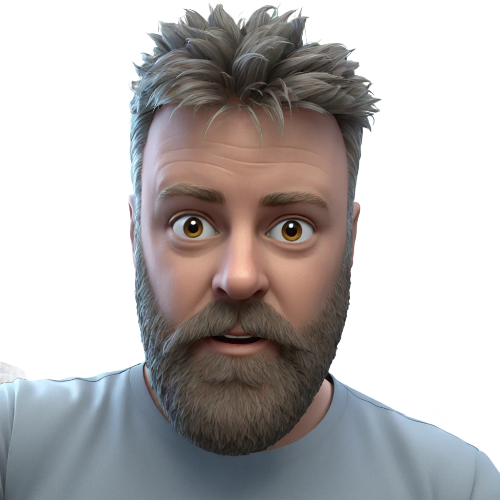 portrait of a bearded man emoji