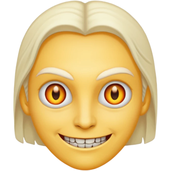 evil person with evil smile emoji