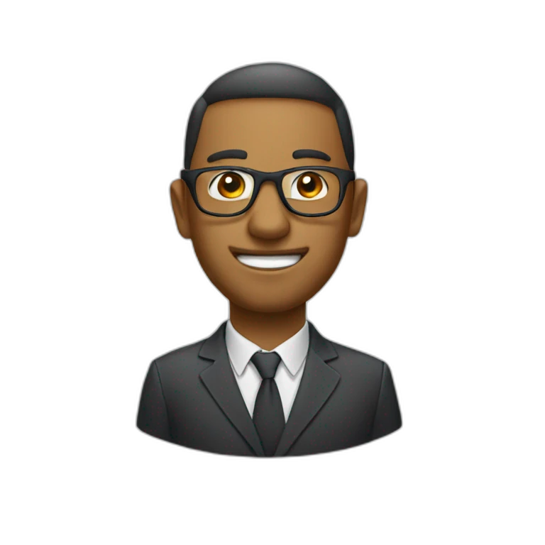 Chat à lunettes emoji