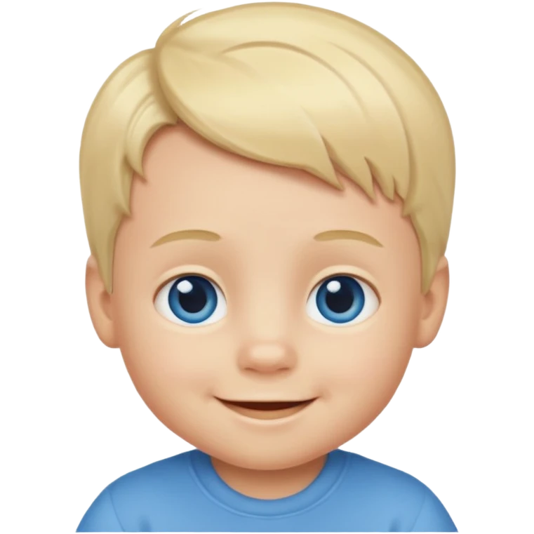 Blond hair blue eyed baby boy emoji
