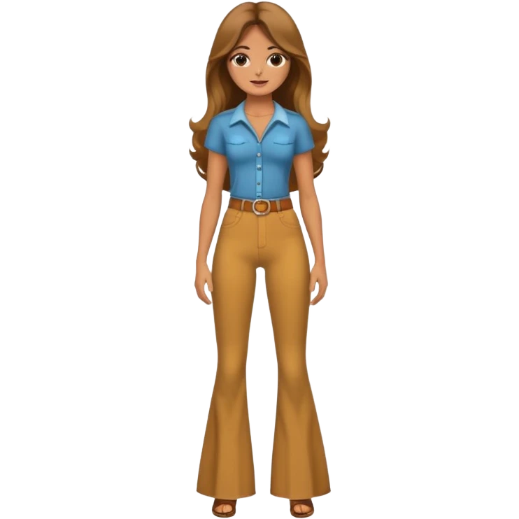 Retro 70s woman emoji