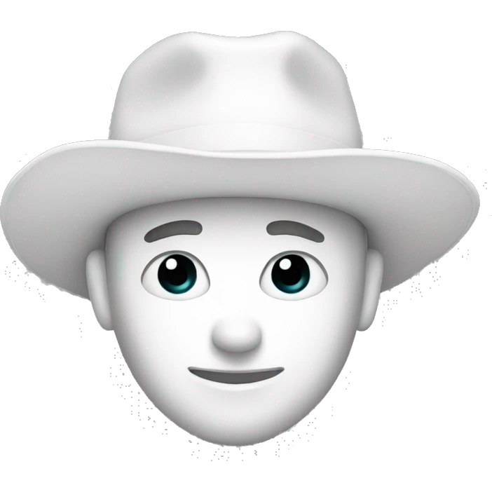 white hat  emoji