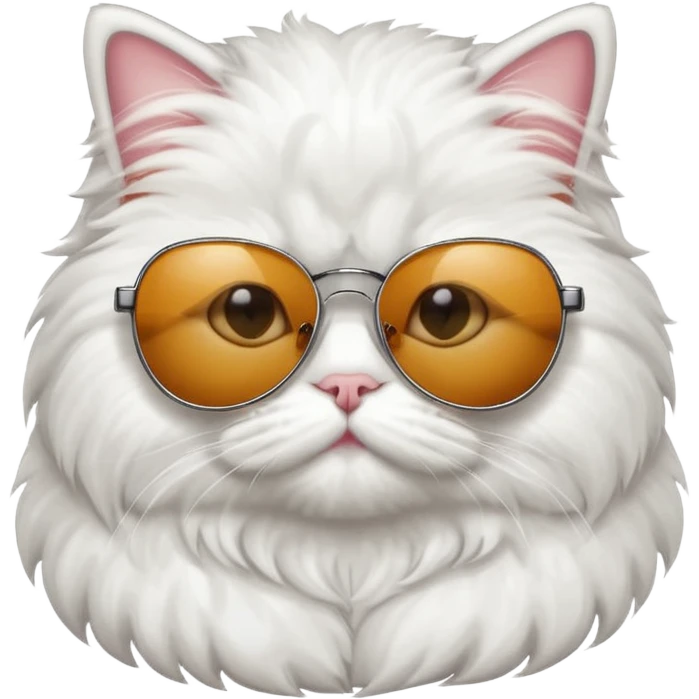 Persian cat wearing sunglasses emoji