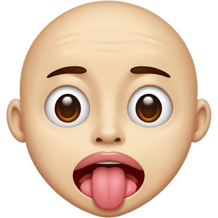 Person going cross eyed with tounge out emoji