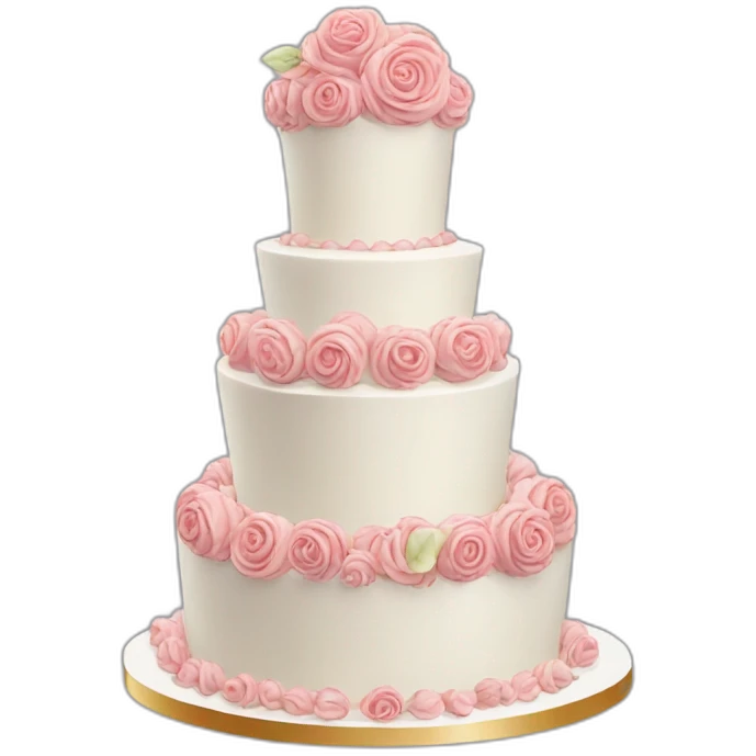 Crazy wedding cake emoji