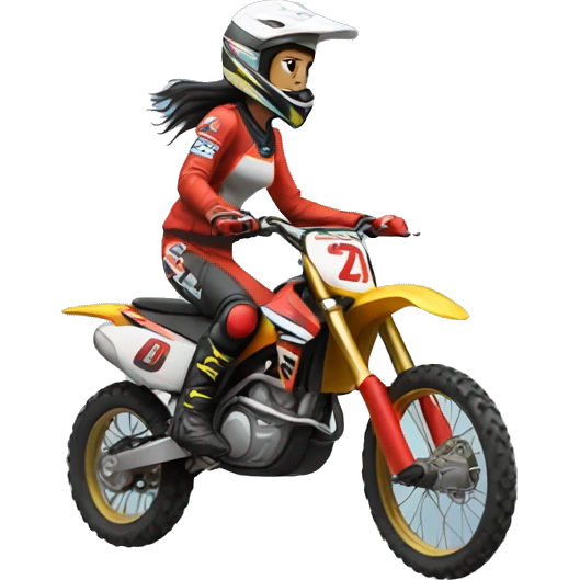 motocross women emoji