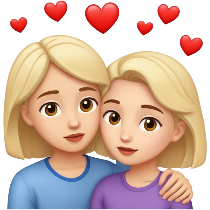 une fille qui tombe amoreuse au premier regard d'un garcon emoji