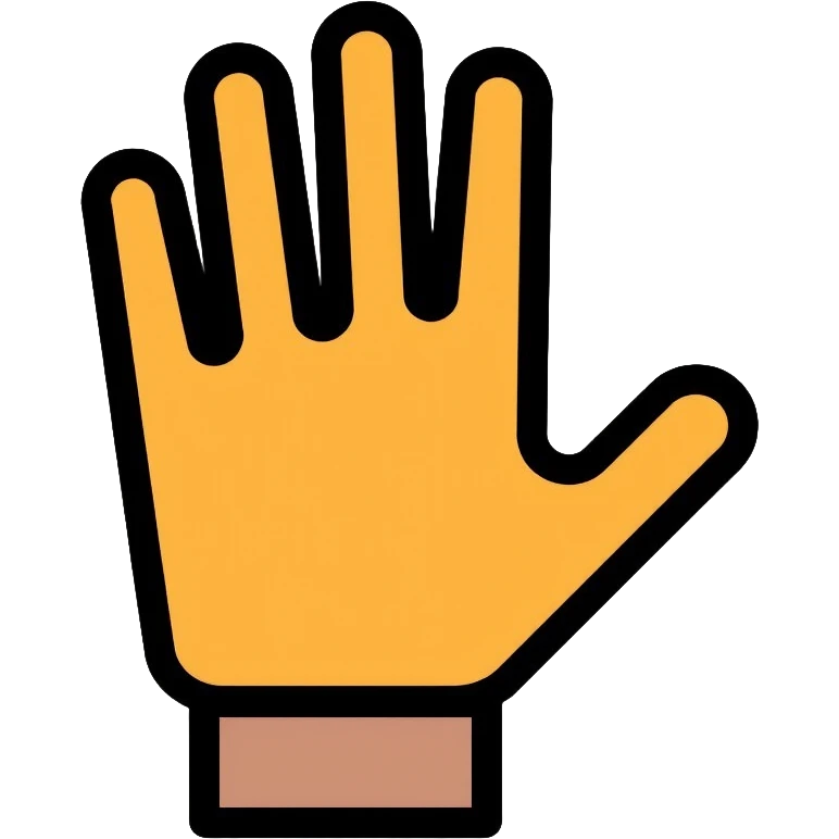 Goalkeeper glove emoji