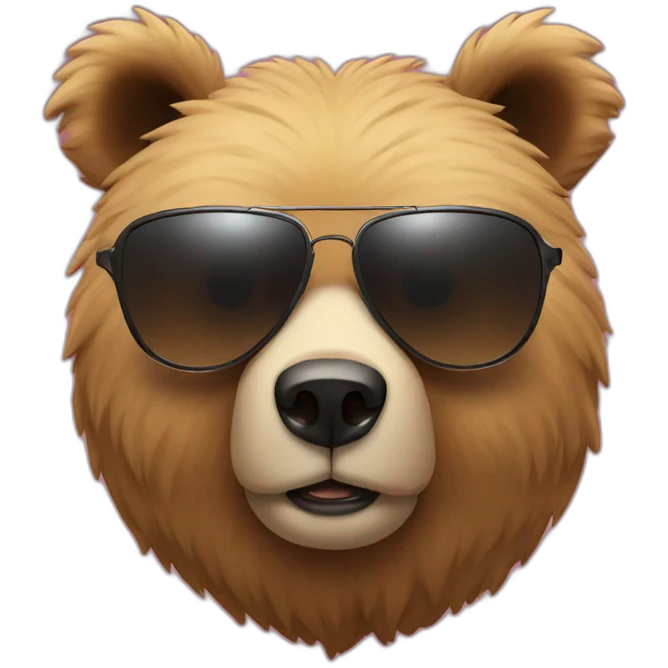 Bear sunglasses emoji