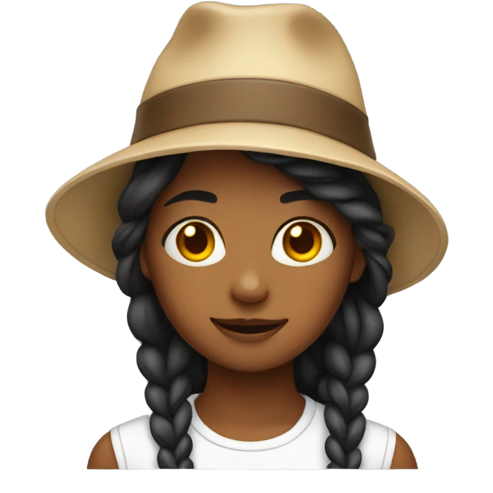Girl wearing a hat emoji