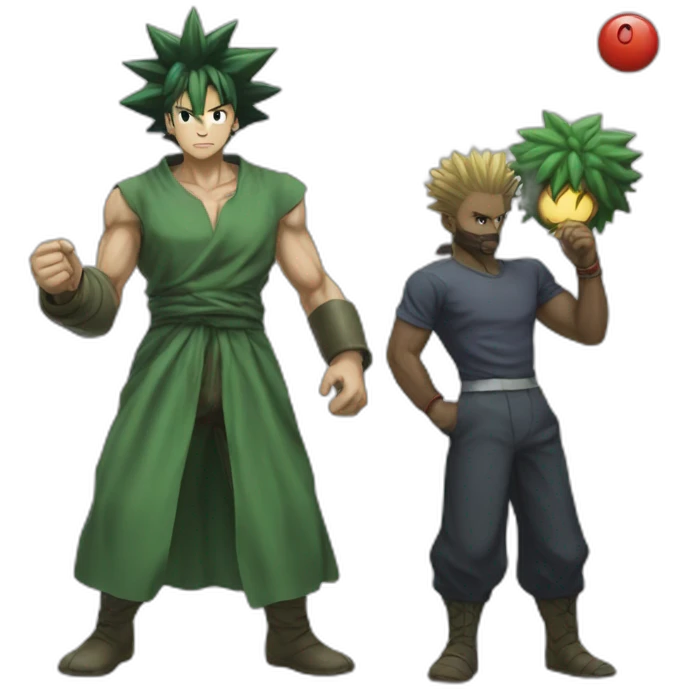 Gon vs pitou emoji