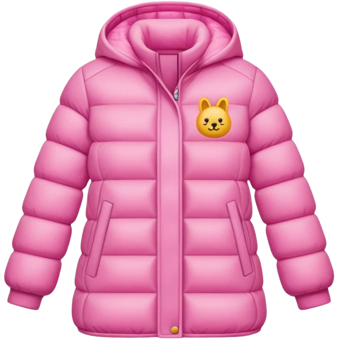 THERMAL COAT pink emoji