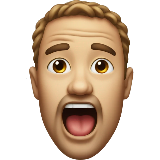Emoji drooling realistic emoji