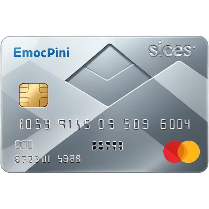 aesthetic credit card with pattern emoji