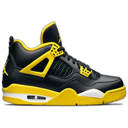 Air Jordan 4 thunder  emoji