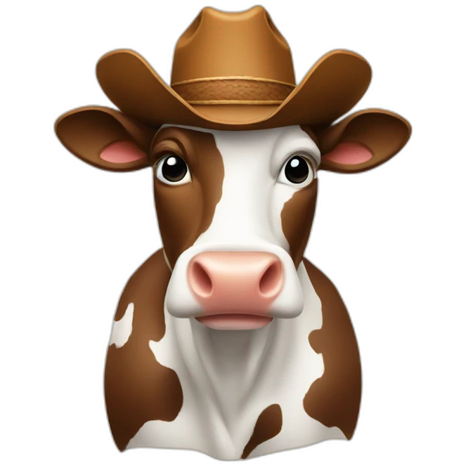 cow with cowboy hat emoji