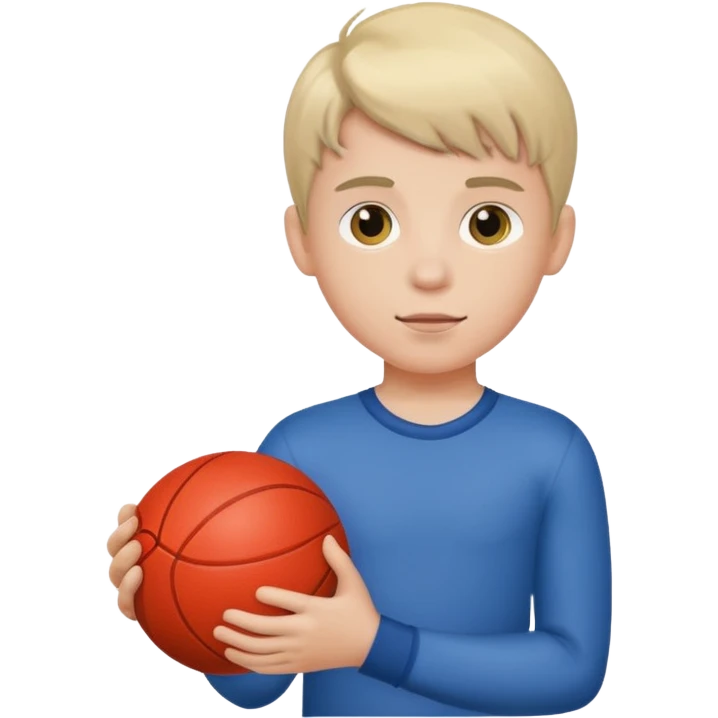 Boy with a ball in his hand emoji