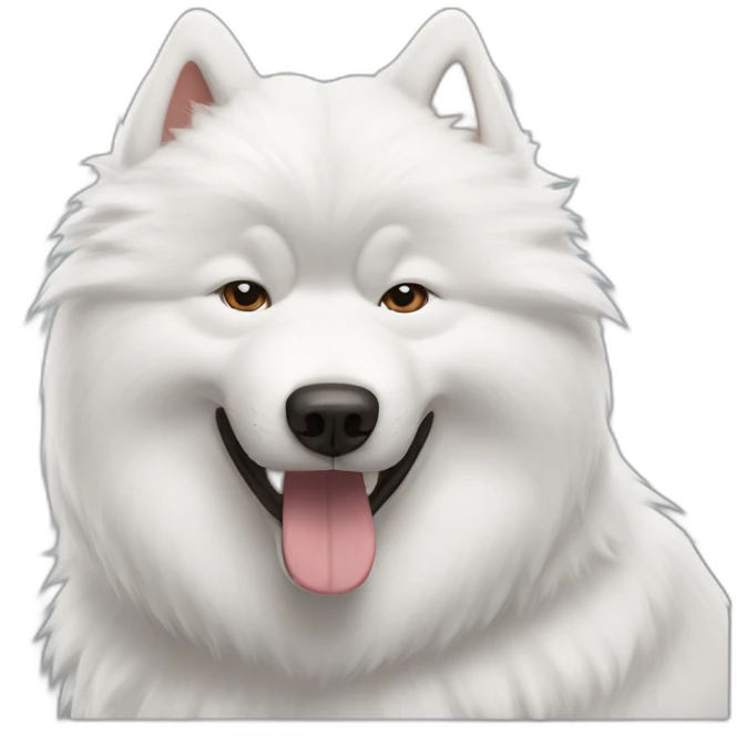 Samoyed mad emoji