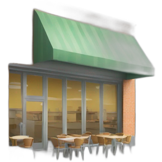 local cafeteria, fachada emoji