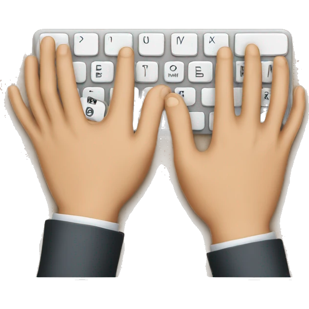 hands on keyboad emoji