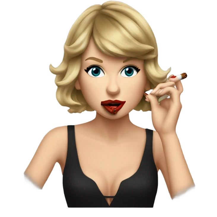 Taylor swift smoking cigar emoji