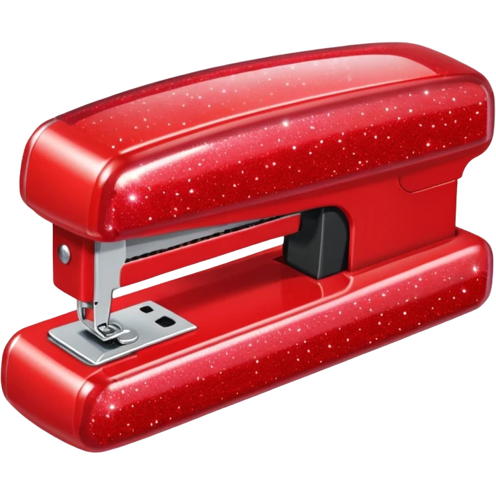 red glitter office supplies emoji