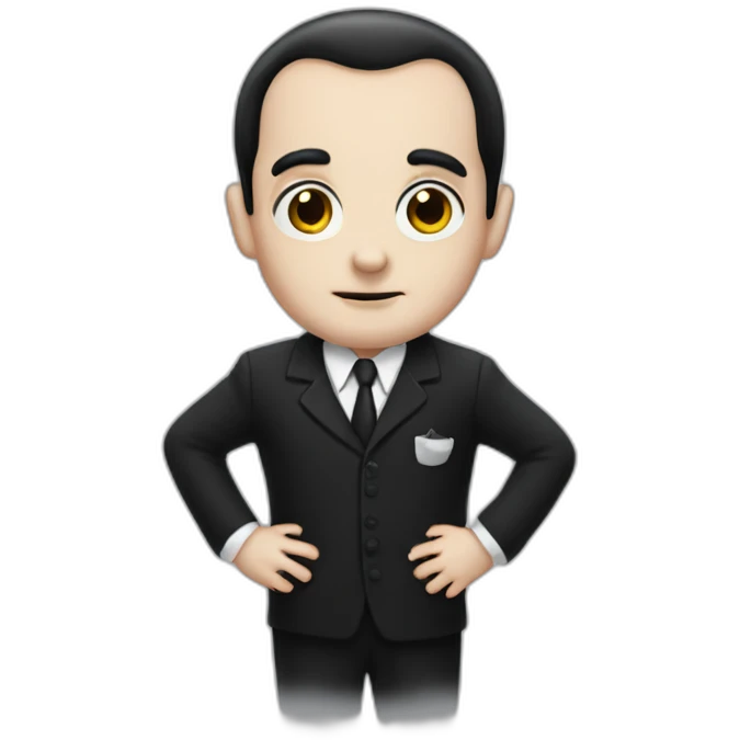 cute thing addams emoji