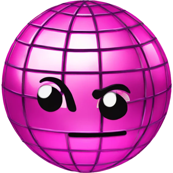 Pink disco ball emoji