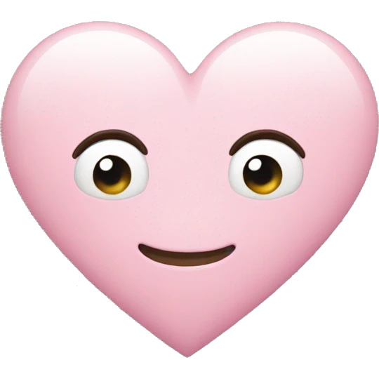 Light pink heart  emoji