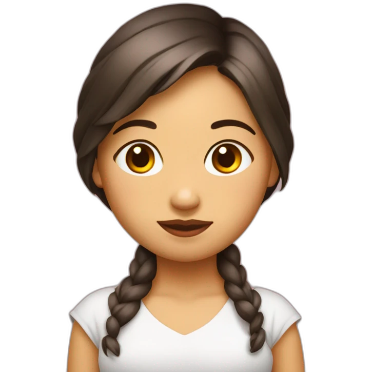 Una niña de tamaño grande con la piel de gallina  emoji