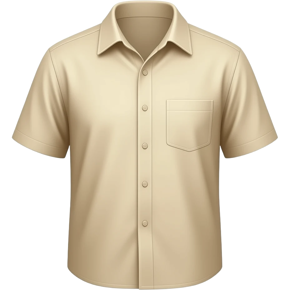 beach beige linen shirt emoji