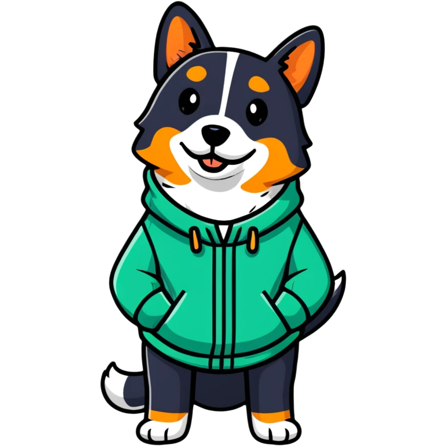 Dog wearing clothes  emoji