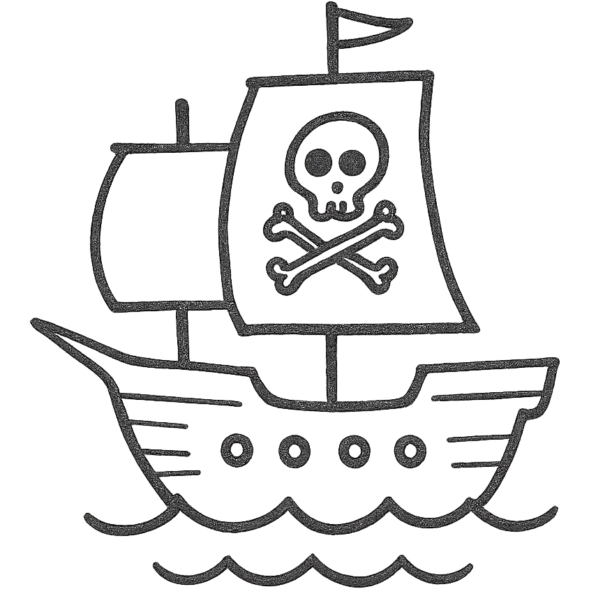 pirate ship emoji