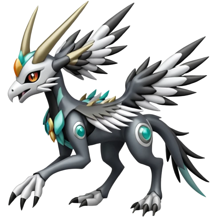 Meloetta-Wargreymon-Silvally-Kyurem-Trico-Pokémon-Digimon-Fakémon-fusion-hybrid-creature emoji