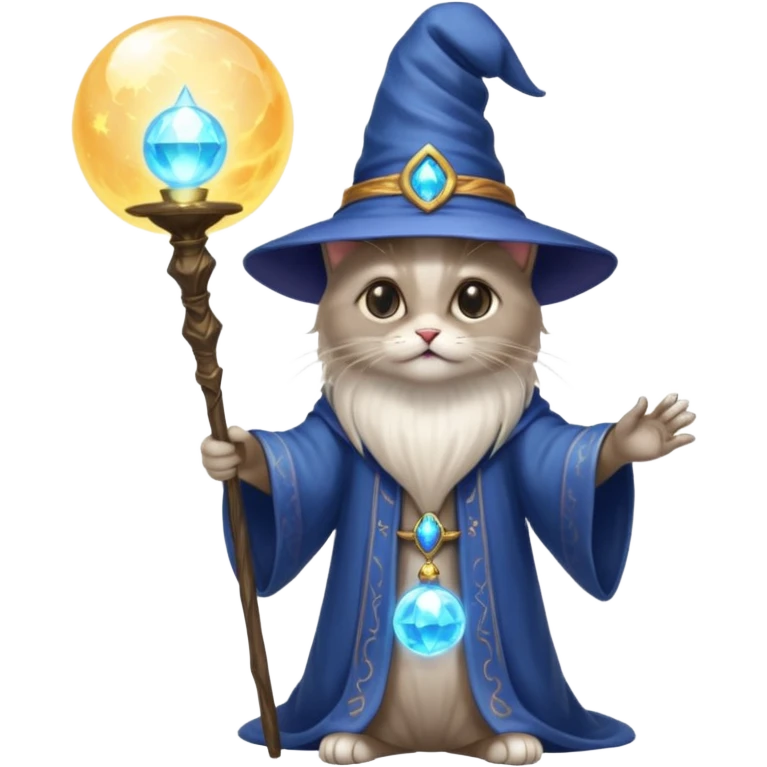 A sorcerer cat emoji