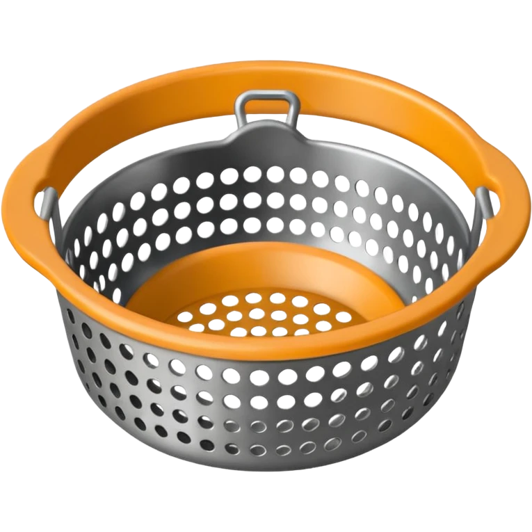 Metal strainer with very small holes  emoji