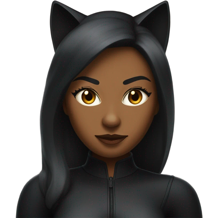 Black Catwoman emoji