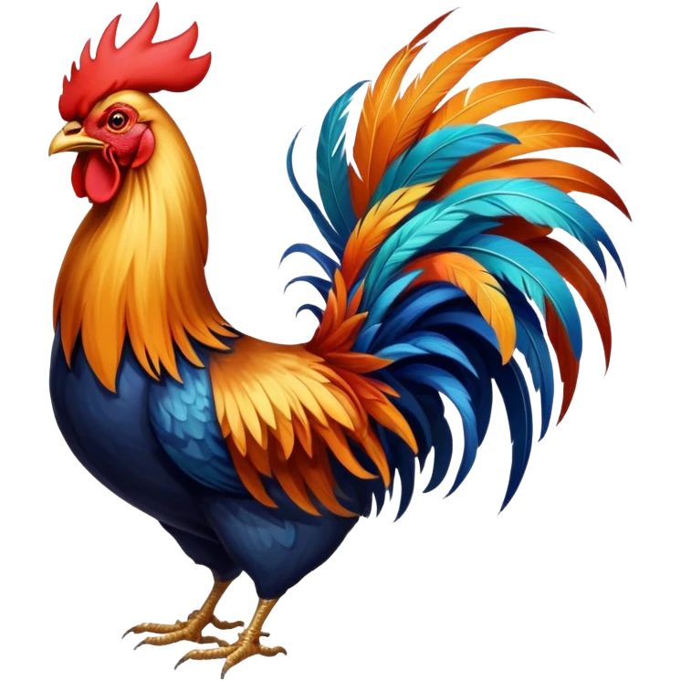 Fighting rooster emoji