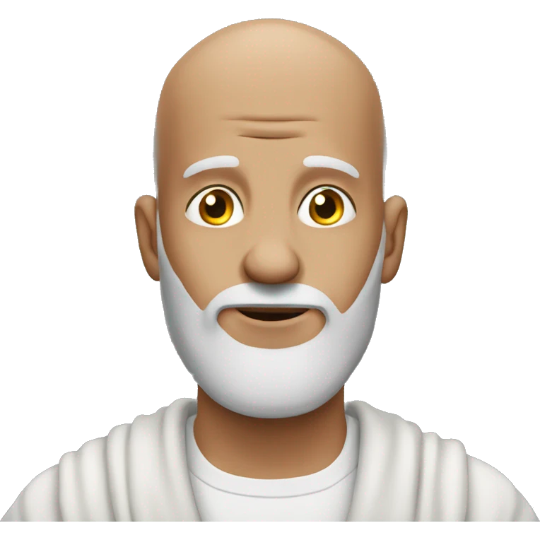 Praying bald man emoji