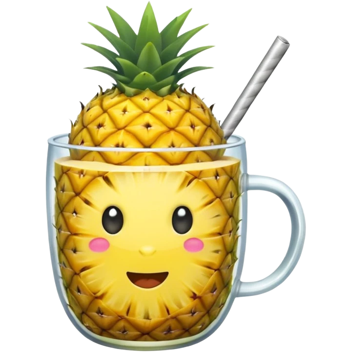 Pineapple in a cup emoji