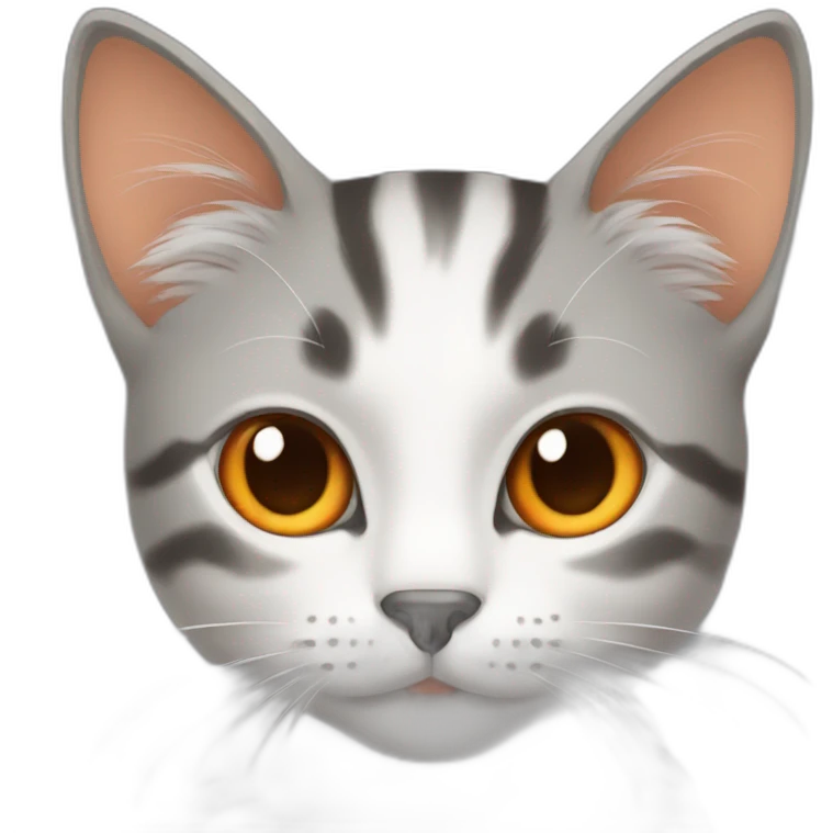 cat orange and grey emoji